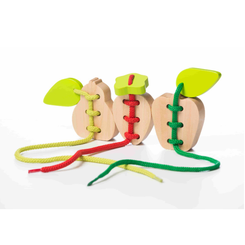 Houten Rijgspel Fruit