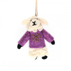 KERST Hanger Schaap met Trui Cyclaam