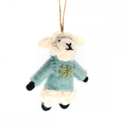 KERST Hanger Schaap met Trui Celeste