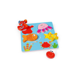 Puzzel Reliëf Zee Hout