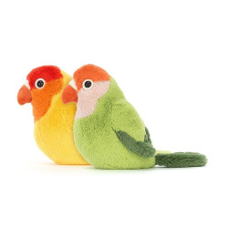 Knuffel Vogels A Pair of Lovely Lovebirds