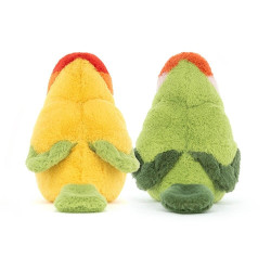 Knuffel Vogels A Pair of Lovely Lovebirds