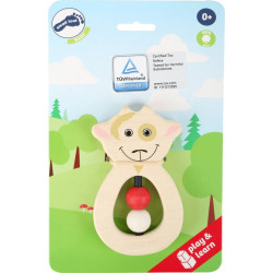 Grijpfiguur Grijpring Geit Hout