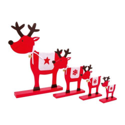 Rendier Kerst Decor Hout