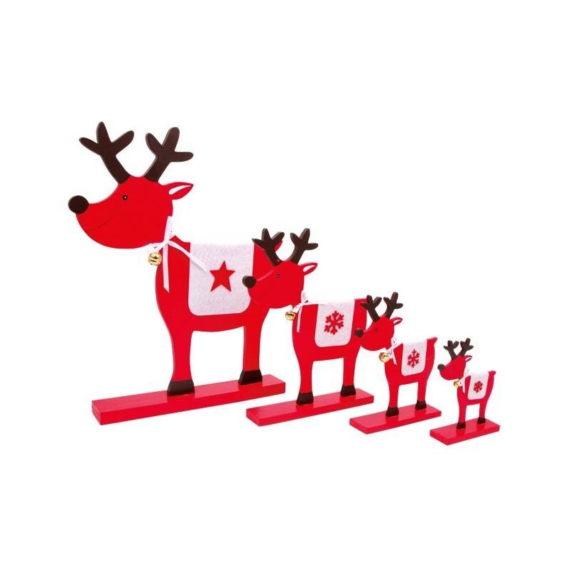 Rendier Kerst Decor Hout