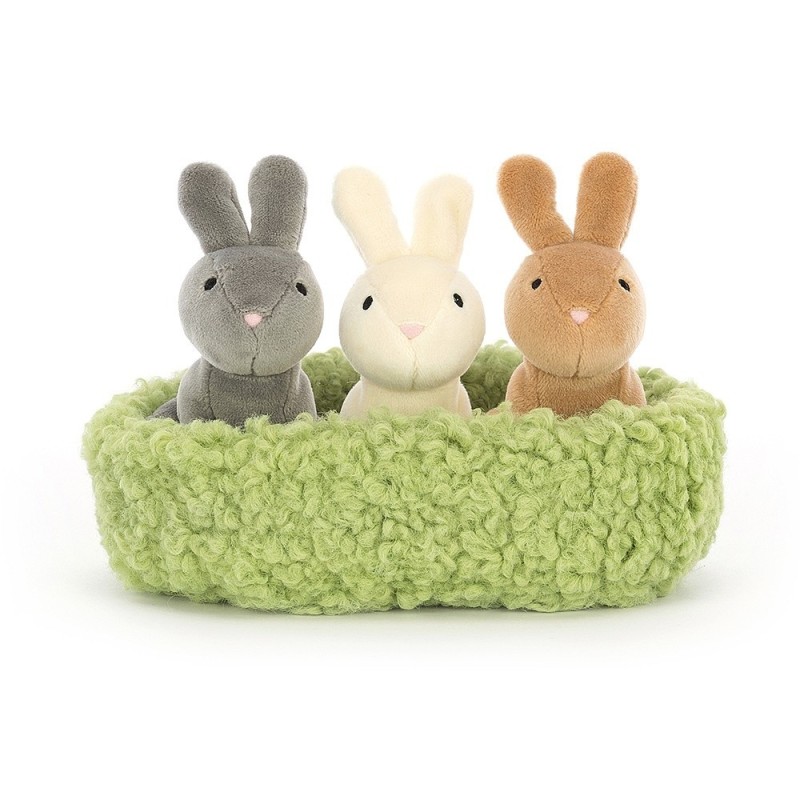 Knuffel Konijn Nesting Bunnies Knuffel Konijn Nesting Bunnies